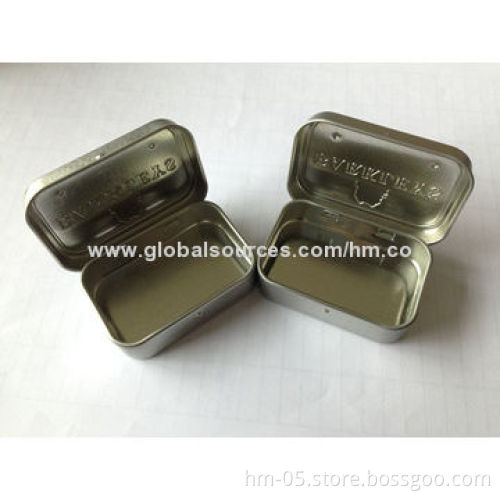 Mini tin Box, Made of 0.23mm, Shapes, Sizes and Printing Can be Customized